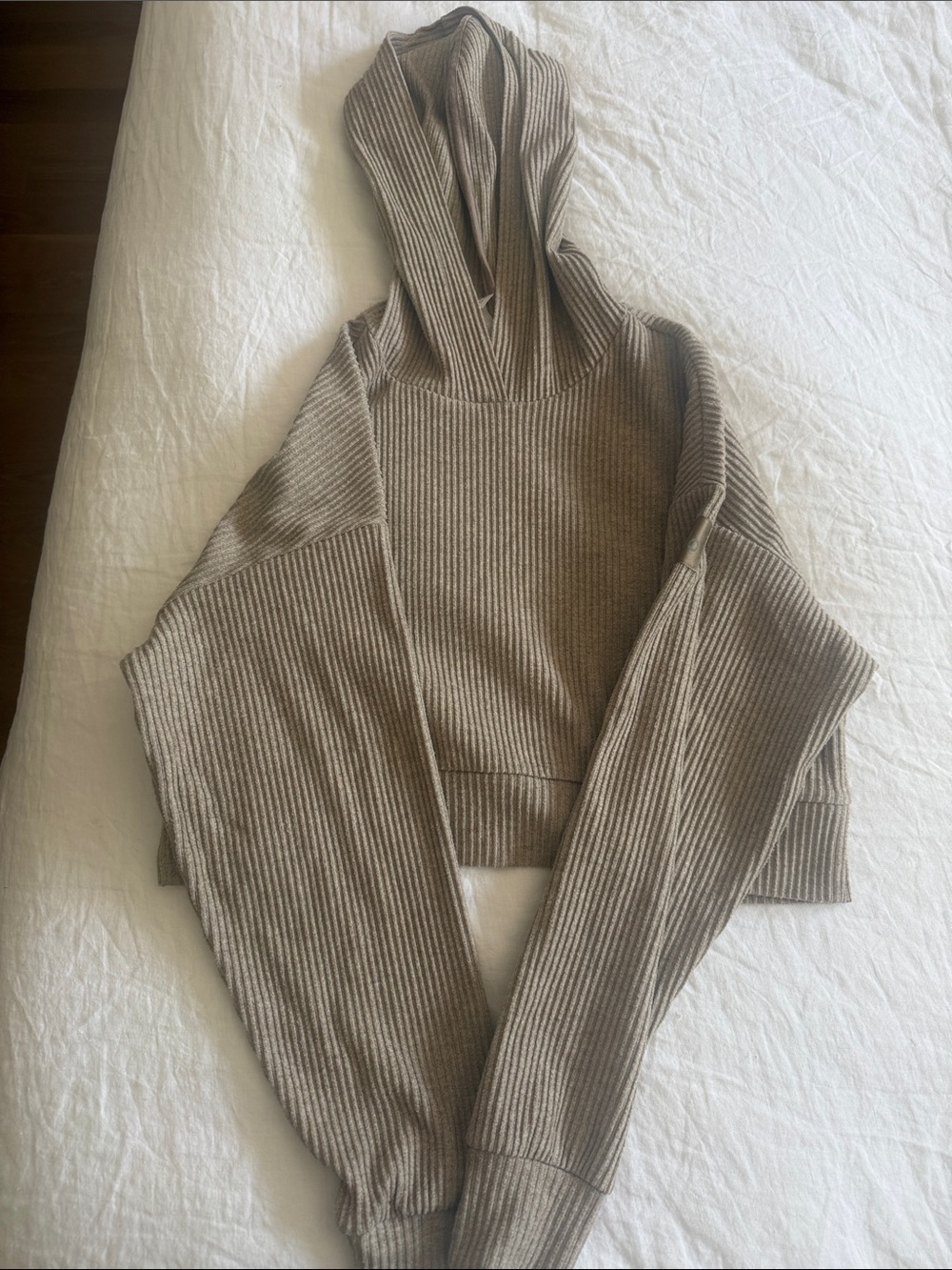 ALO Yoga Ribbed Hoodie - Muse